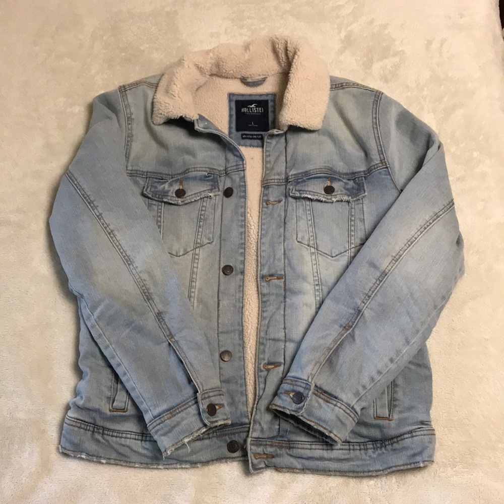 Sherpa lined denim jacket